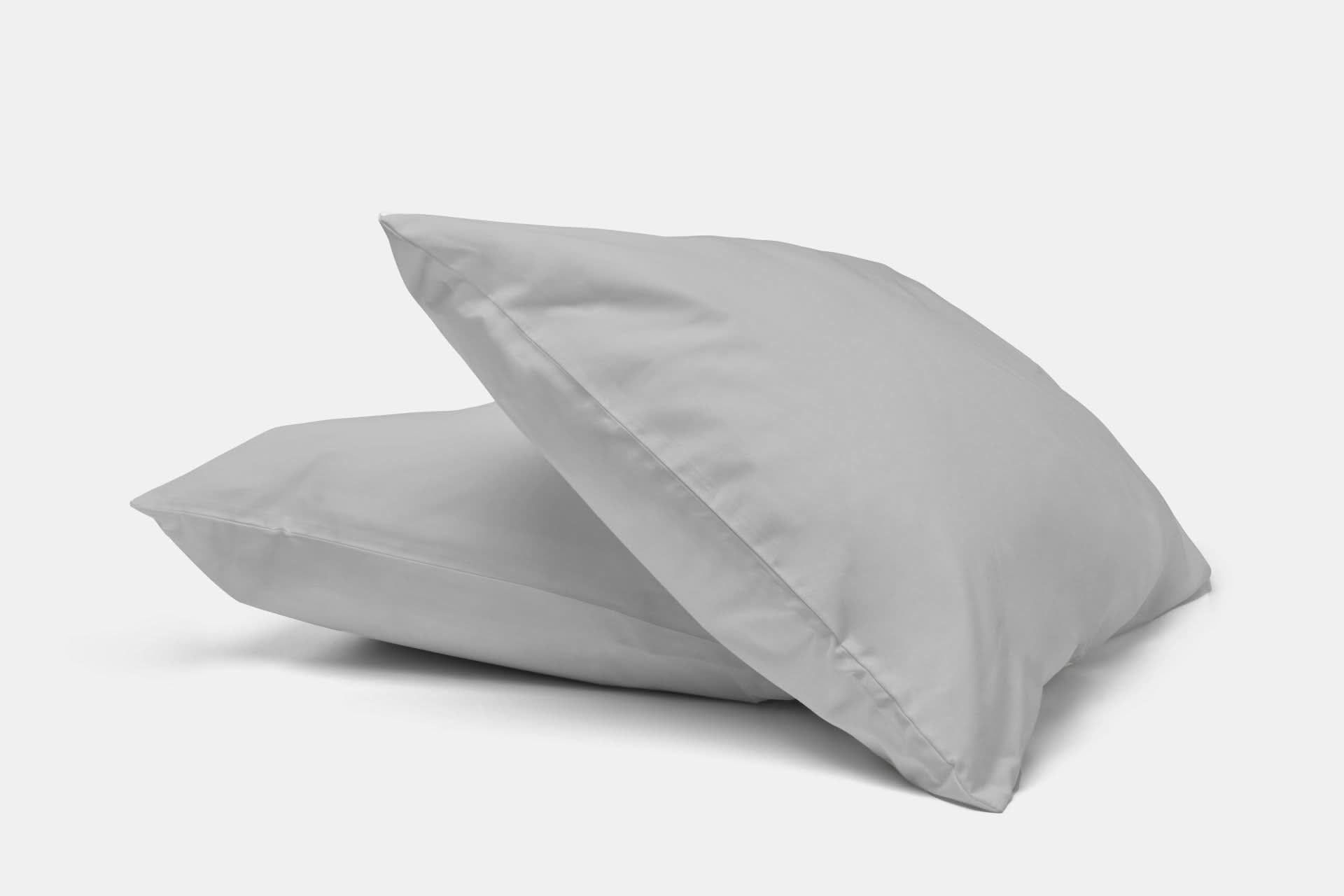 American Blossom Linens Pillows &amp; Pillowcases Standard / Steel Grey Natural Cotton Bed Pillowcases