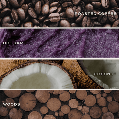 Ube Latte Soy Candle - White Jar - 11 oz