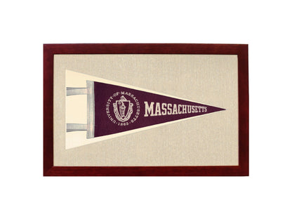 Vintage UMASS - University of Massachusetts College Pennant