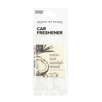 Broken Top Brands Car Freshener Coconut Sandalwood Car Freshener