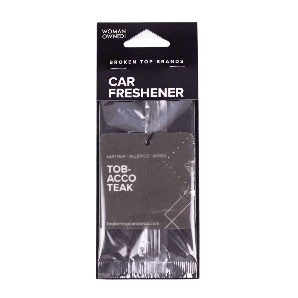 Broken Top Brands Car Freshener Tobacco Teak Car Freshener