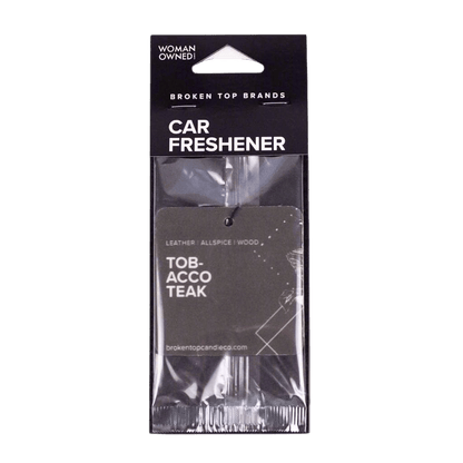 Broken Top Brands Car Freshener Tobacco Teak Car Freshener