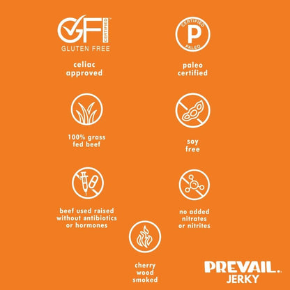 PREVAIL Jerky Jerky Umami Beef Jerky Single Serve 8 Pack