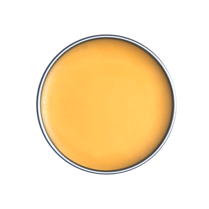 Close-up of a yellow paint can with a white background