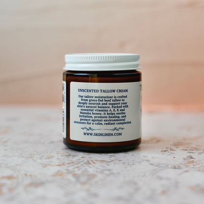 Unscented + Manuka Honey Grass-Fed Tallow Cream