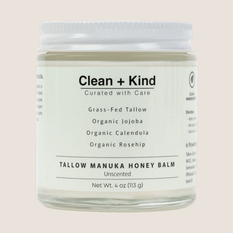 Clean + Kind Unscented Whipped Tallow Honey Balm