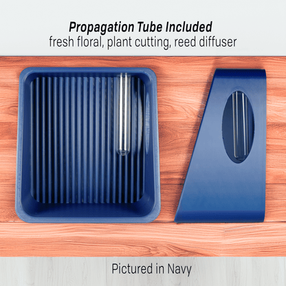 Rosebud HomeGoods Floating Shelf Navy Blue Modern Floating Wall Shelf, Propagation or Reed Diffuser