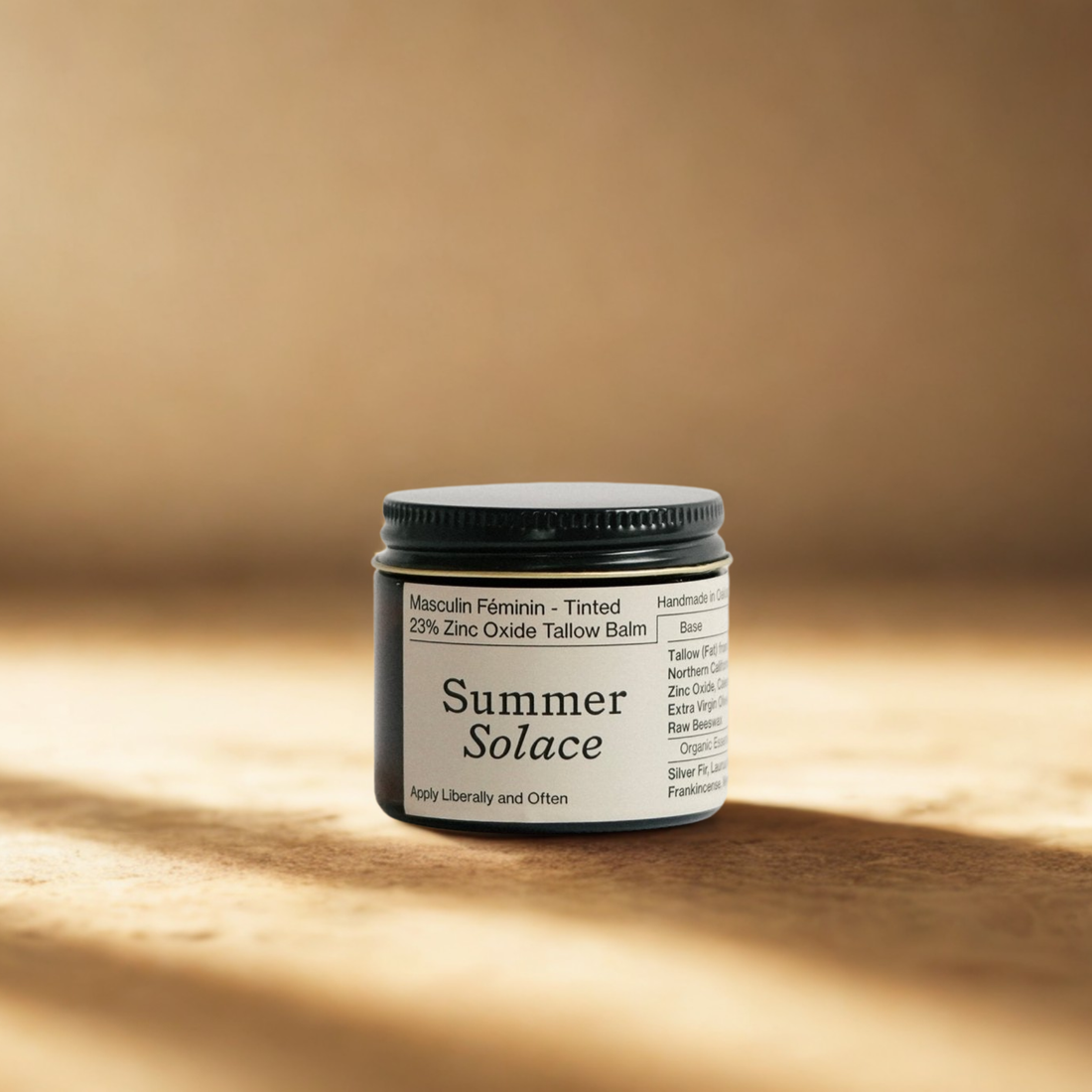 23% Non-Nano Zinc Tinted Tallow Balm | Tinted and Scented - My American Goods