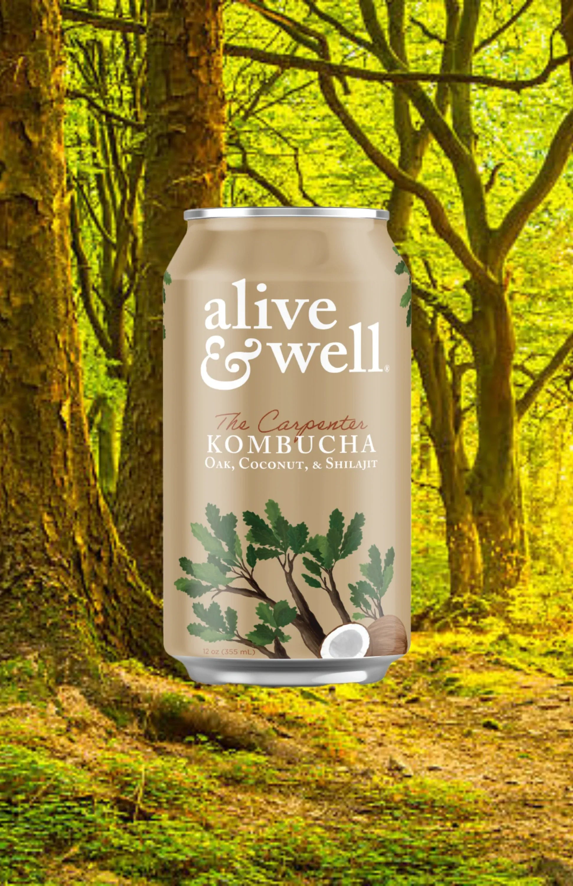 Alive &amp; Well Kombucha Kombucha Oak &amp; Coconut Kombucha Organic
