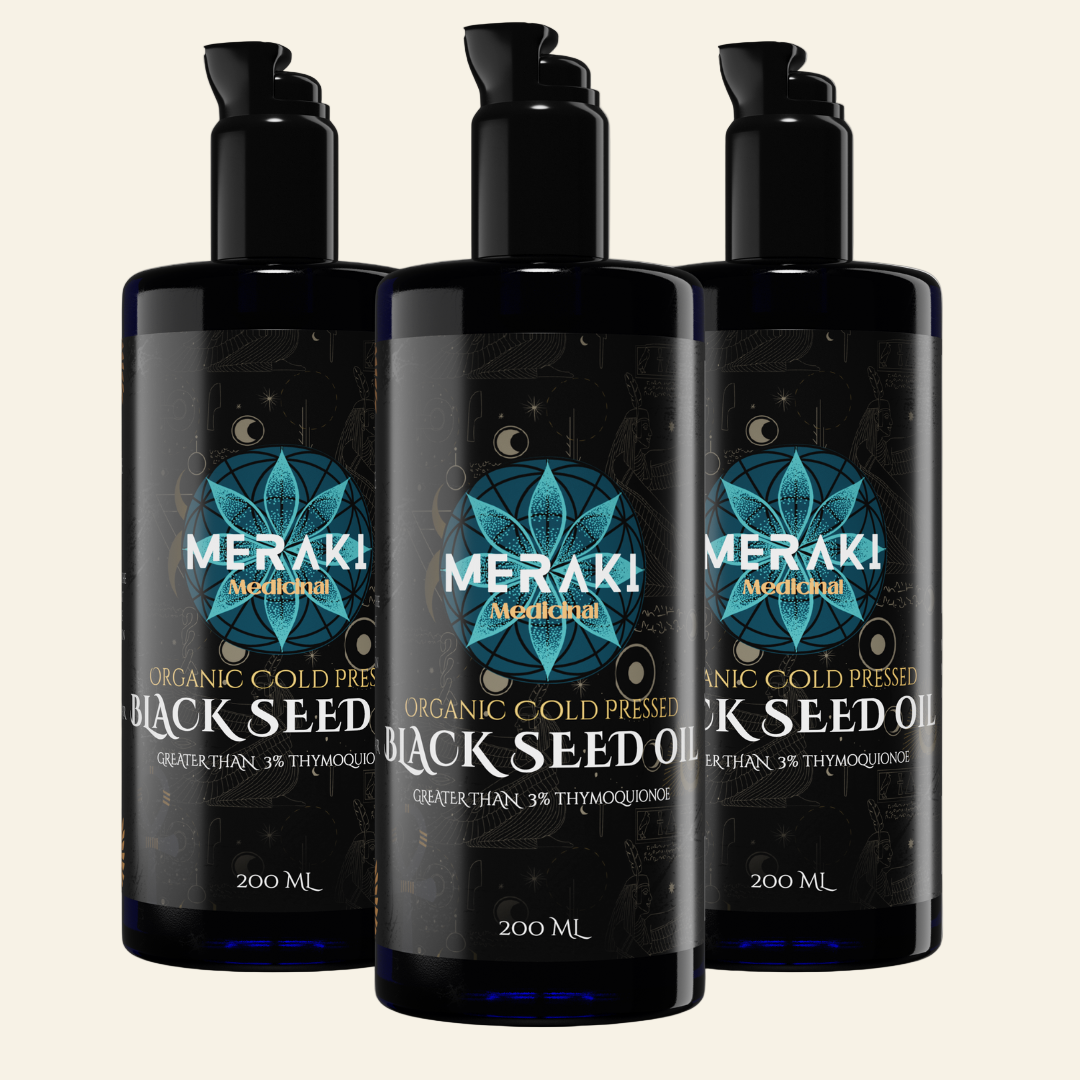 High Potency Cold-Pressed Organic Black Seed Oil with 3% Thymoquinone