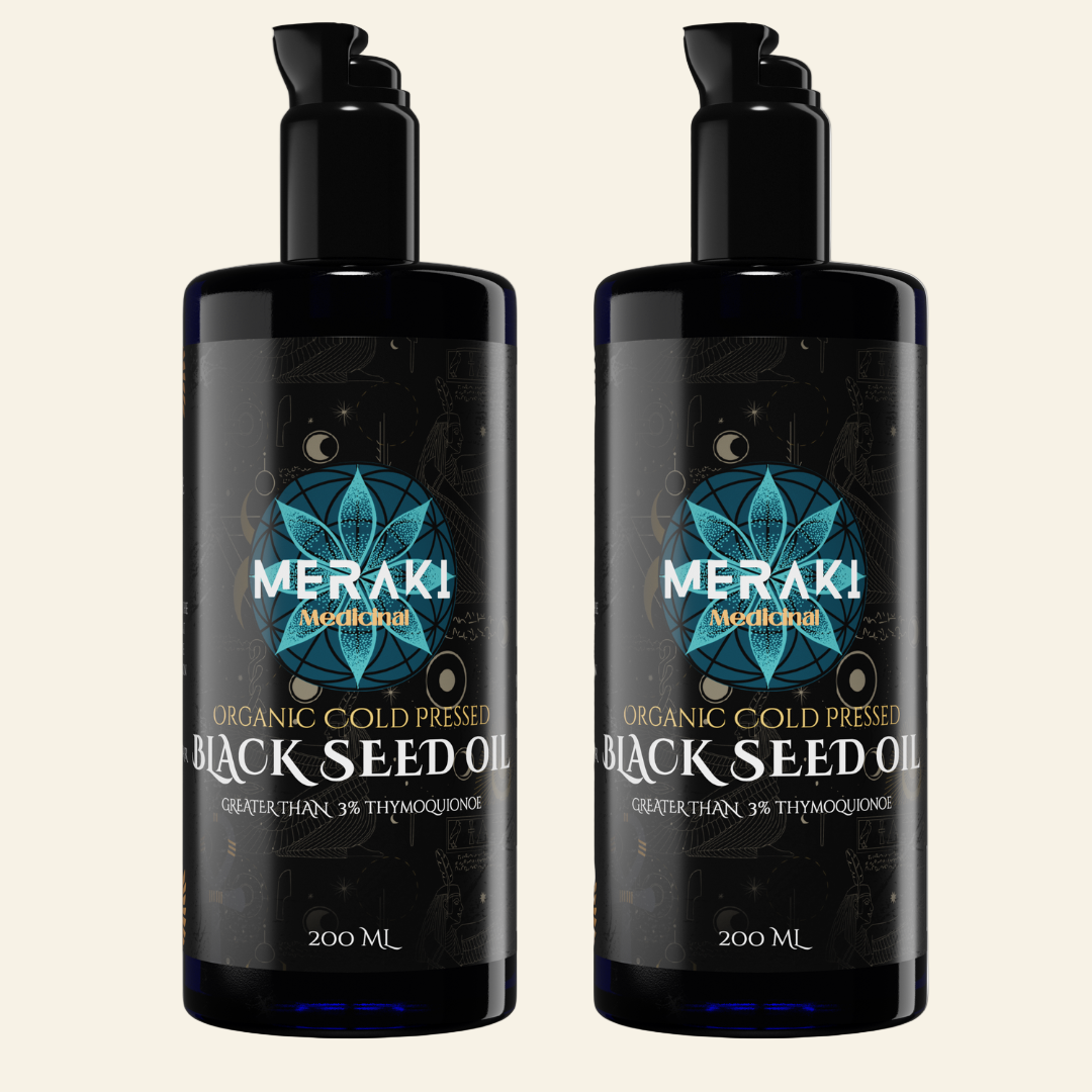 High Potency Cold-Pressed Organic Black Seed Oil with 3% Thymoquinone