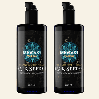 High Potency Cold-Pressed Organic Black Seed Oil with 3% Thymoquinone