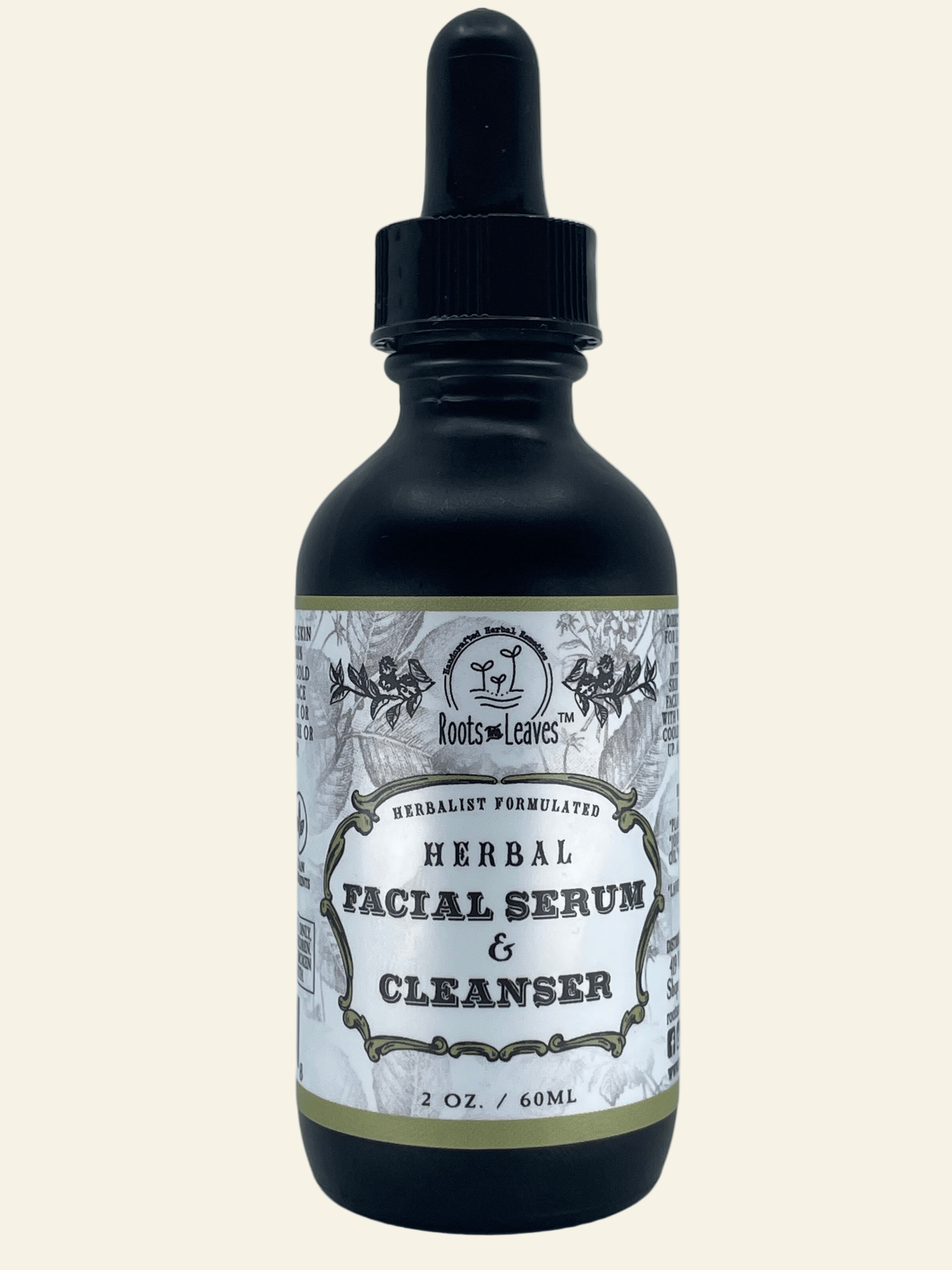 Roots and Leaves, LLC Herbal Facial Serum &amp; Cleanser