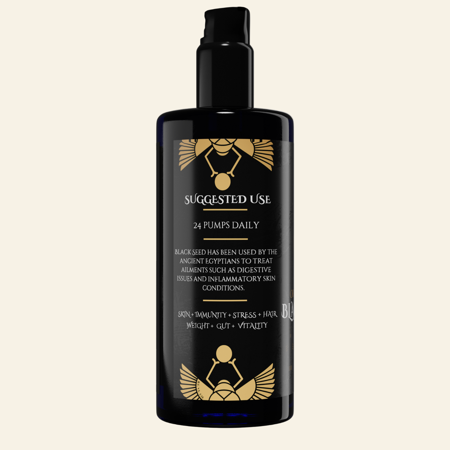 High Potency Cold-Pressed Organic Black Seed Oil with 3% Thymoquinone