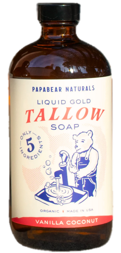 Papabear  Liquid Gold Tallow Soap - My American Goods