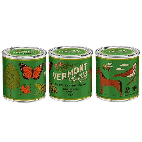 Good &amp; Well Supply Co Candles Half Pint / 8oz / Cotton Wick Vermont State Candle