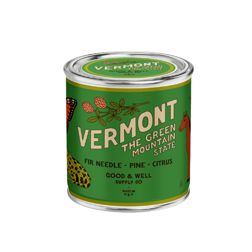 Good &amp; Well Supply Co Candles Half Pint / 8oz / Cotton Wick Vermont State Candle