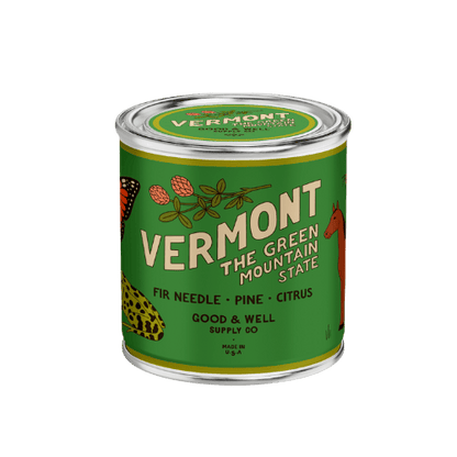Good &amp; Well Supply Co Candles Half Pint / 8oz / Cotton Wick Vermont State Candle