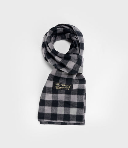 Flannel Scarf - Gray Buffalo