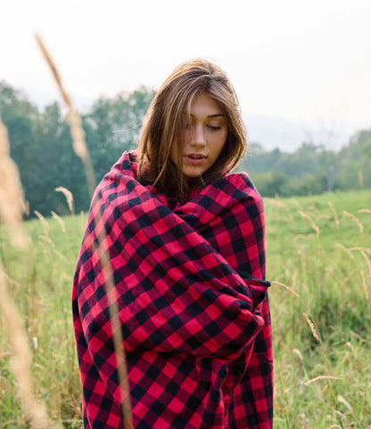 Stadium Blanket - Red Buffalo