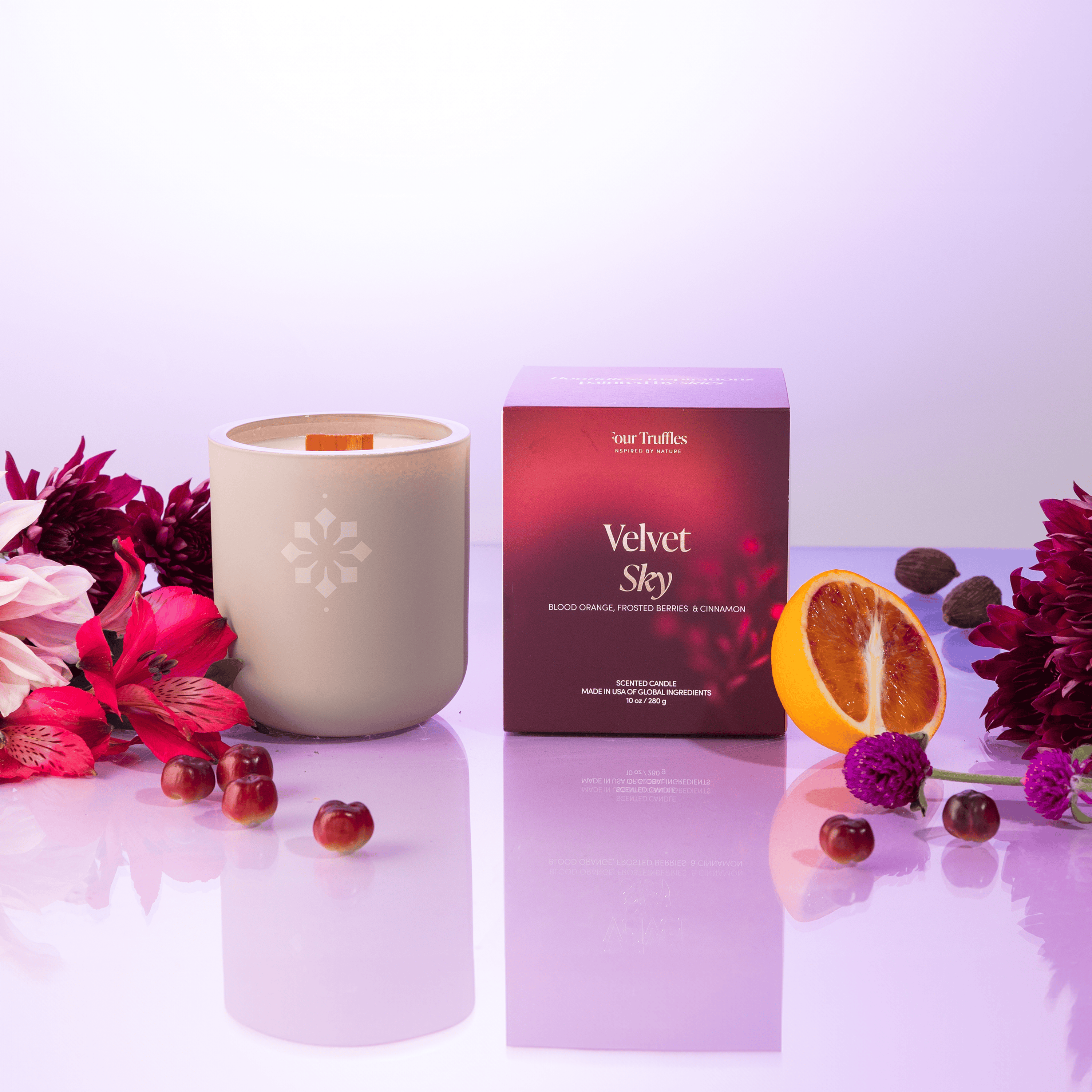 Four Truffles Candle Velvet Sky Candle