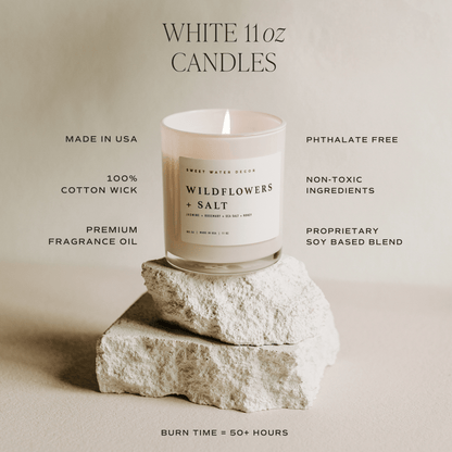 Flower Shop Soy Candle - White Jar - 11 oz