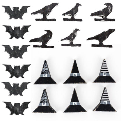 Halloween Wood 6pk