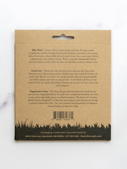 Sustainable Wool Scrub