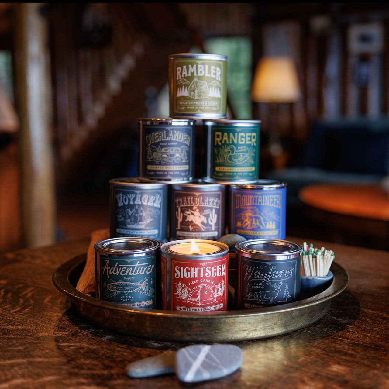 Good &amp; Well Supply Co Candles Half Pint / 8oz / Cotton Wick Sightseer Field Candle