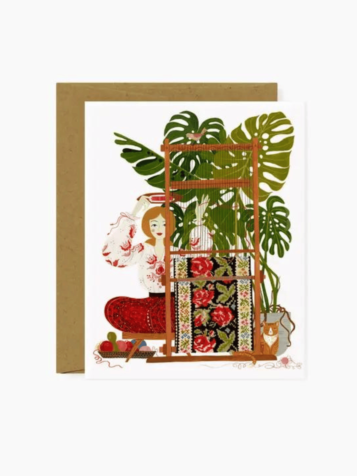 Ash &amp; Rose Greeting &amp; Note Cards Weaving Greeting Card