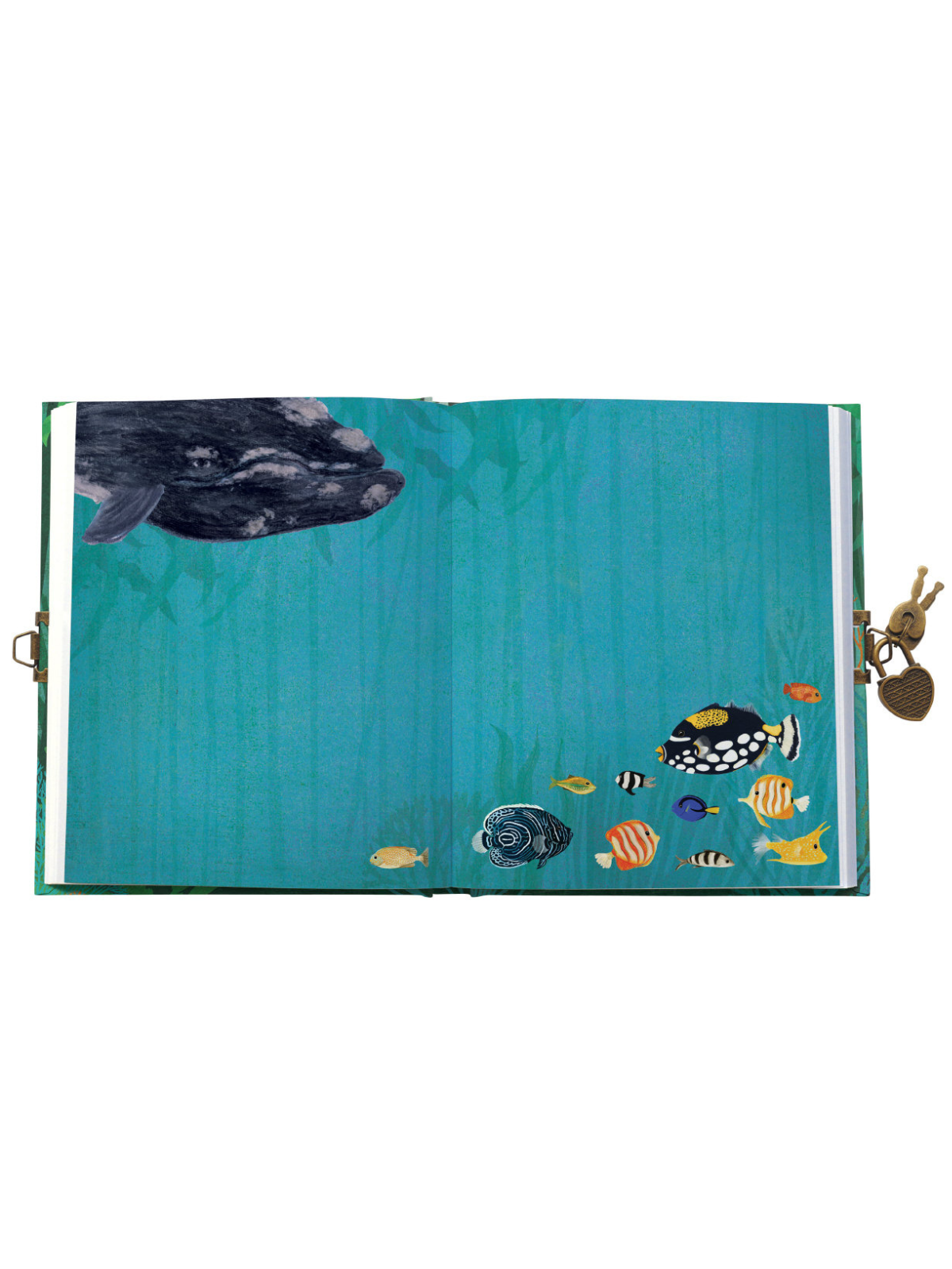 Whale Song Lockable Notebook Diary - My American Goods