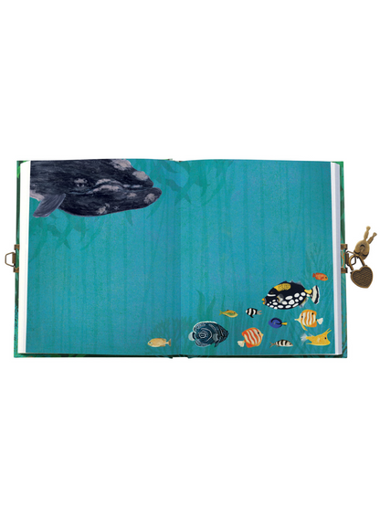 Whale Song Lockable Notebook Diary - My American Goods
