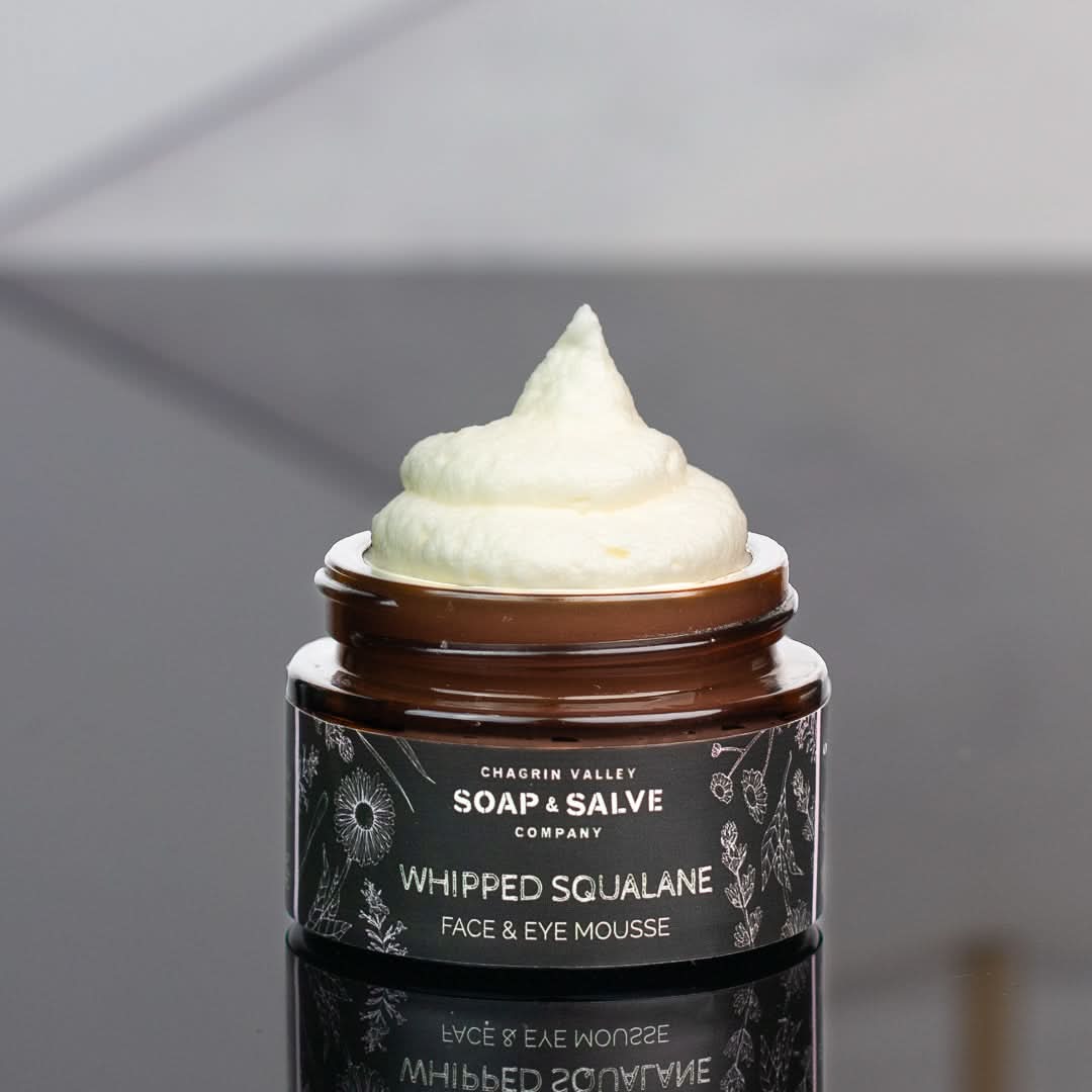 Chagrin Valley Soap &amp; Salve Whipped Butters 1 fl oz Jar Whipped Squalane Face &amp; Eye Cream