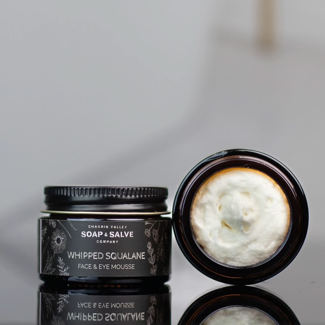 Chagrin Valley Soap &amp; Salve Whipped Butters 1 fl oz Jar Whipped Squalane Face &amp; Eye Cream