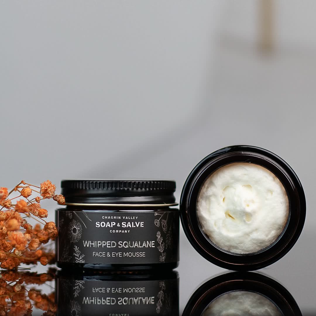 Chagrin Valley Soap &amp; Salve Whipped Butters 1 fl oz Jar Whipped Squalane Face &amp; Eye Cream