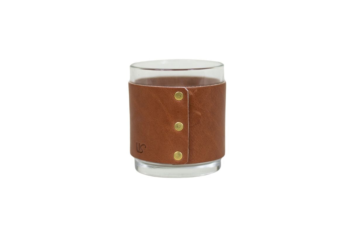 Urban Southern Leather Wrapped Whiskey Glass