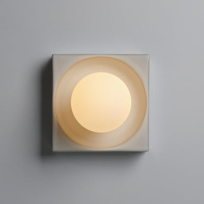 Misewell Lamps White Glossy / Plug-in Cubic Sconce