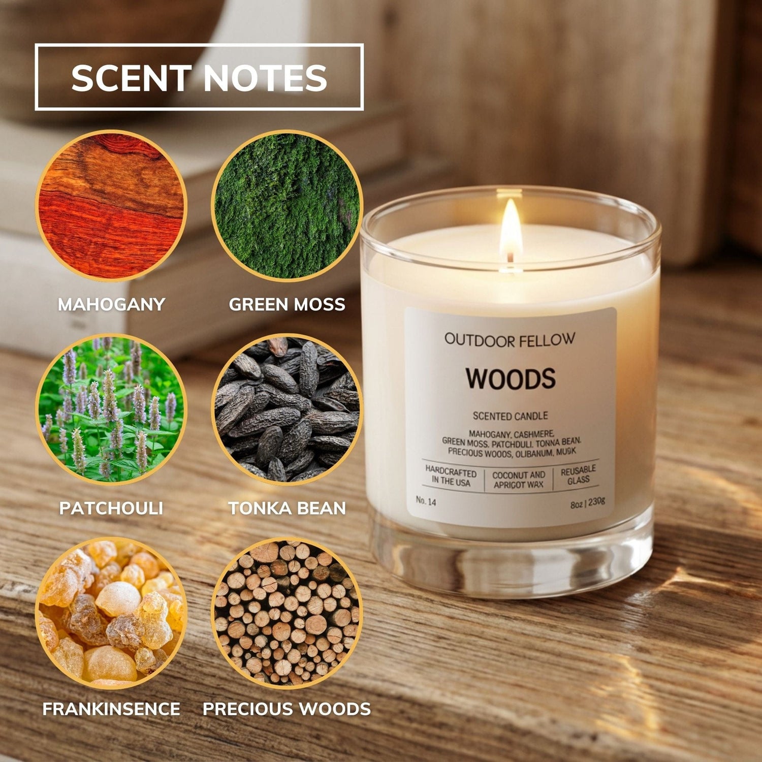 Outdoor Fellow Candles Woods Scented Candle