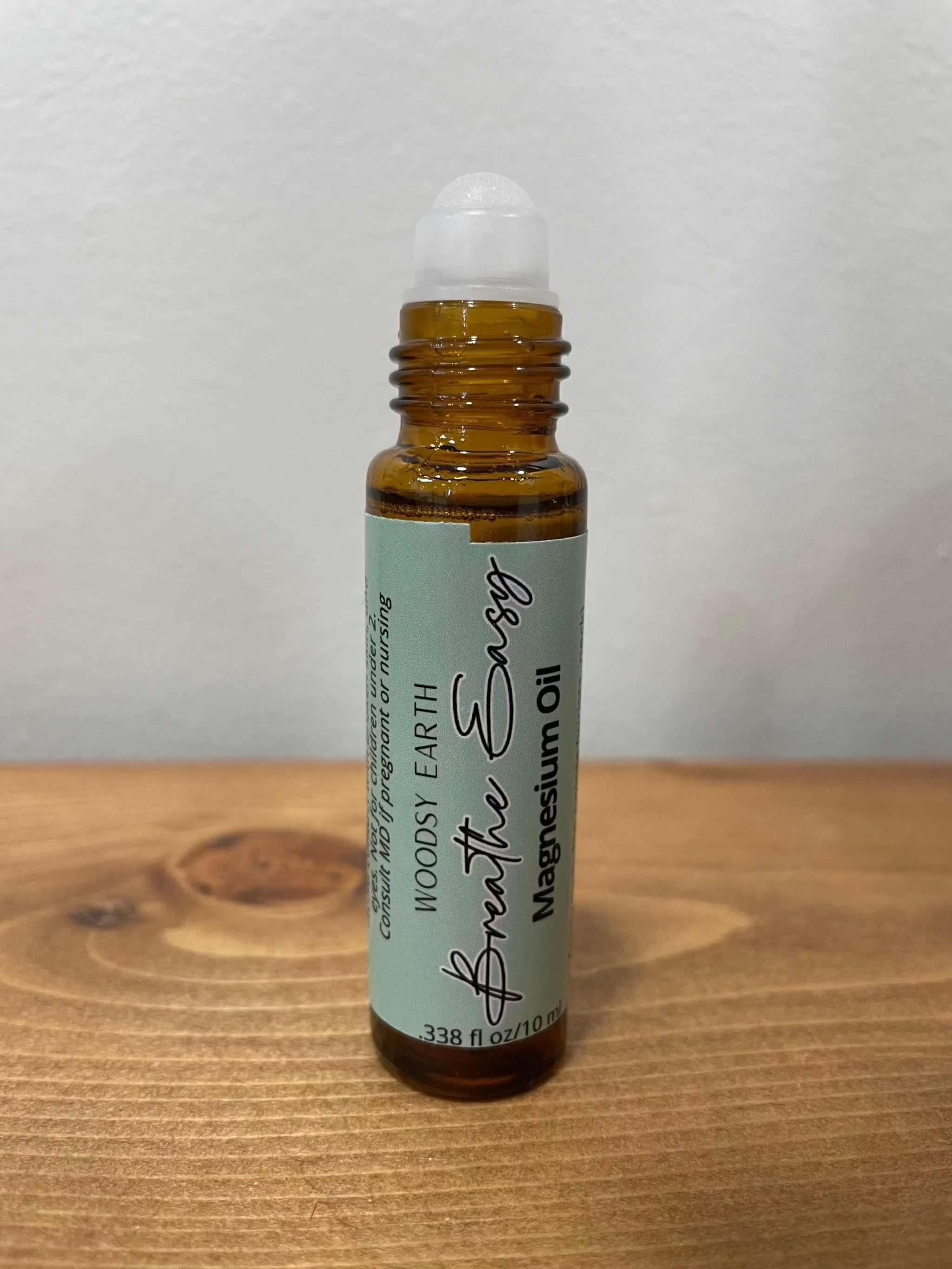 Woodsy Earth Roll On Breathe Easy Magnesium Oil Roll-Ons – Sleep, Calm &amp; Breathe Blends