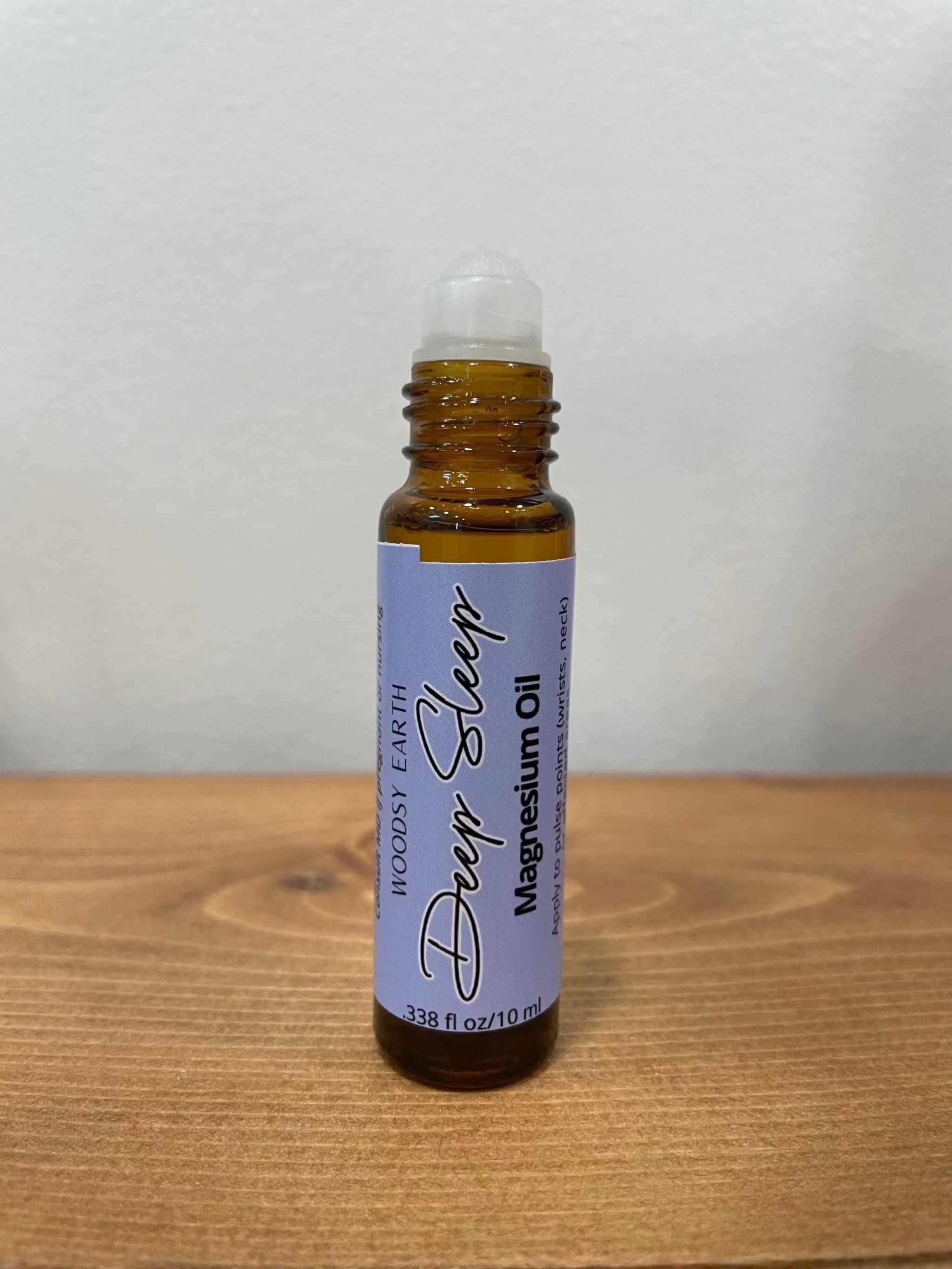 Woodsy Earth Roll On Deep Sleep Magnesium Oil Roll-Ons – Sleep, Calm &amp; Breathe Blends