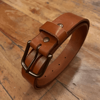The Local Branch Leather S / Caramel Leather Workman Belt - USA Made