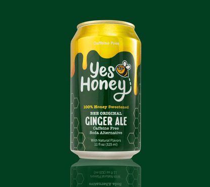 Yes Honey Drink Bee Original Ginger Ale Soda Alternative