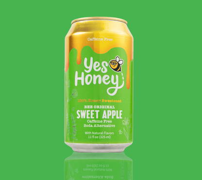 Yes Honey Drink Bee Original Sweet Apple Soda Alternative