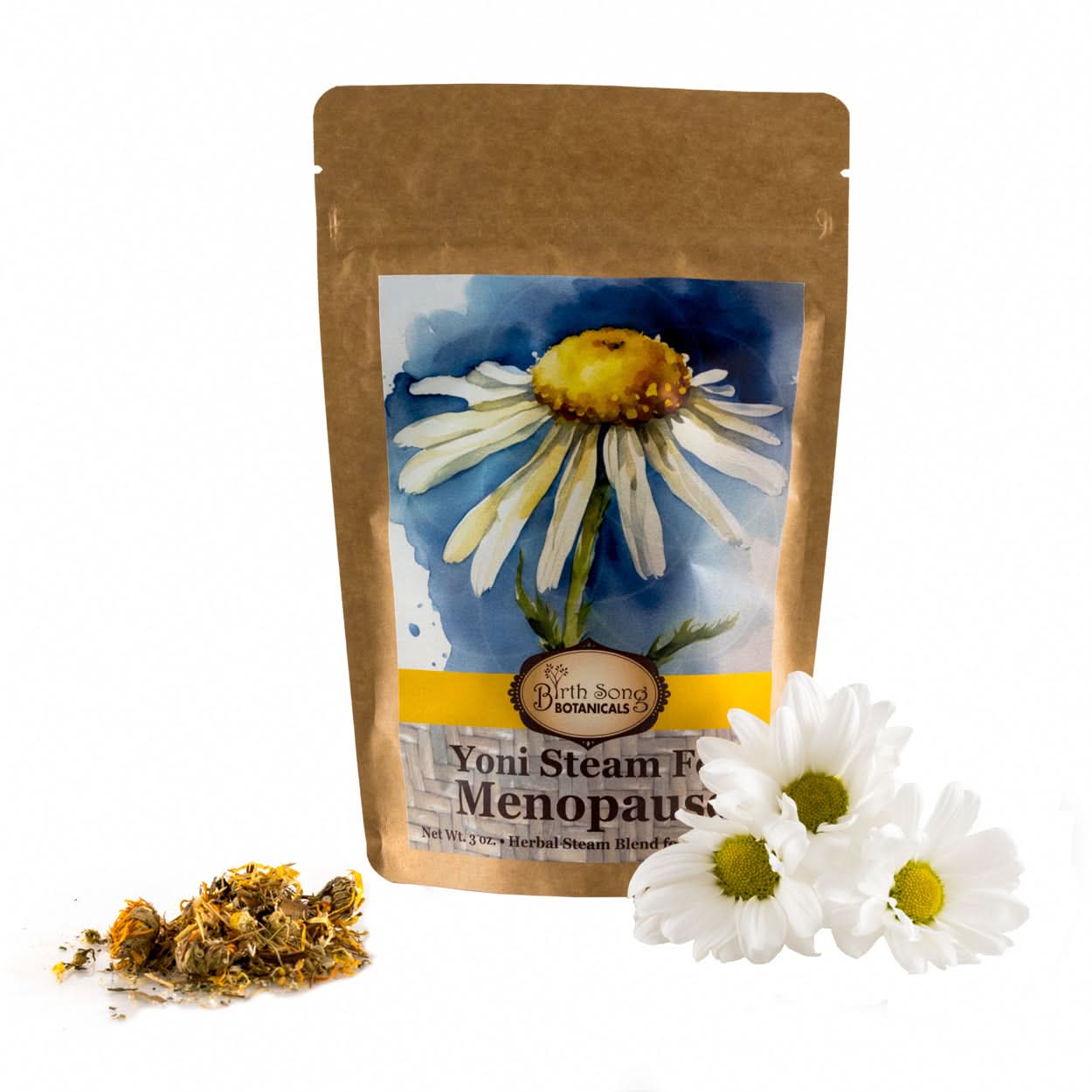 Birth Song Botanicals Co. Yoni steam Yoni Steam for Menopause and Perimenopausal Women to Support Uterine Care* Vaginal Steaming Herbs for Wise Women* Organic Herbal V Steam 3oz