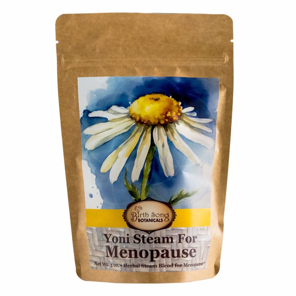 Birth Song Botanicals Co. Yoni steam Yoni Steam for Menopause and Perimenopausal Women to Support Uterine Care* Vaginal Steaming Herbs for Wise Women* Organic Herbal V Steam 3oz