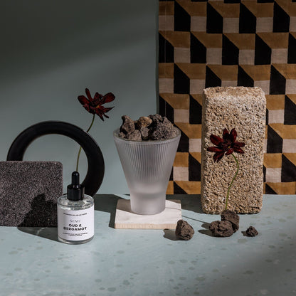 OZAIZ Lava Rock Diffuser Frosted / Oud &amp; Bergamot ZAI Lava Rock Diffuser - Oud &amp; Bergamot