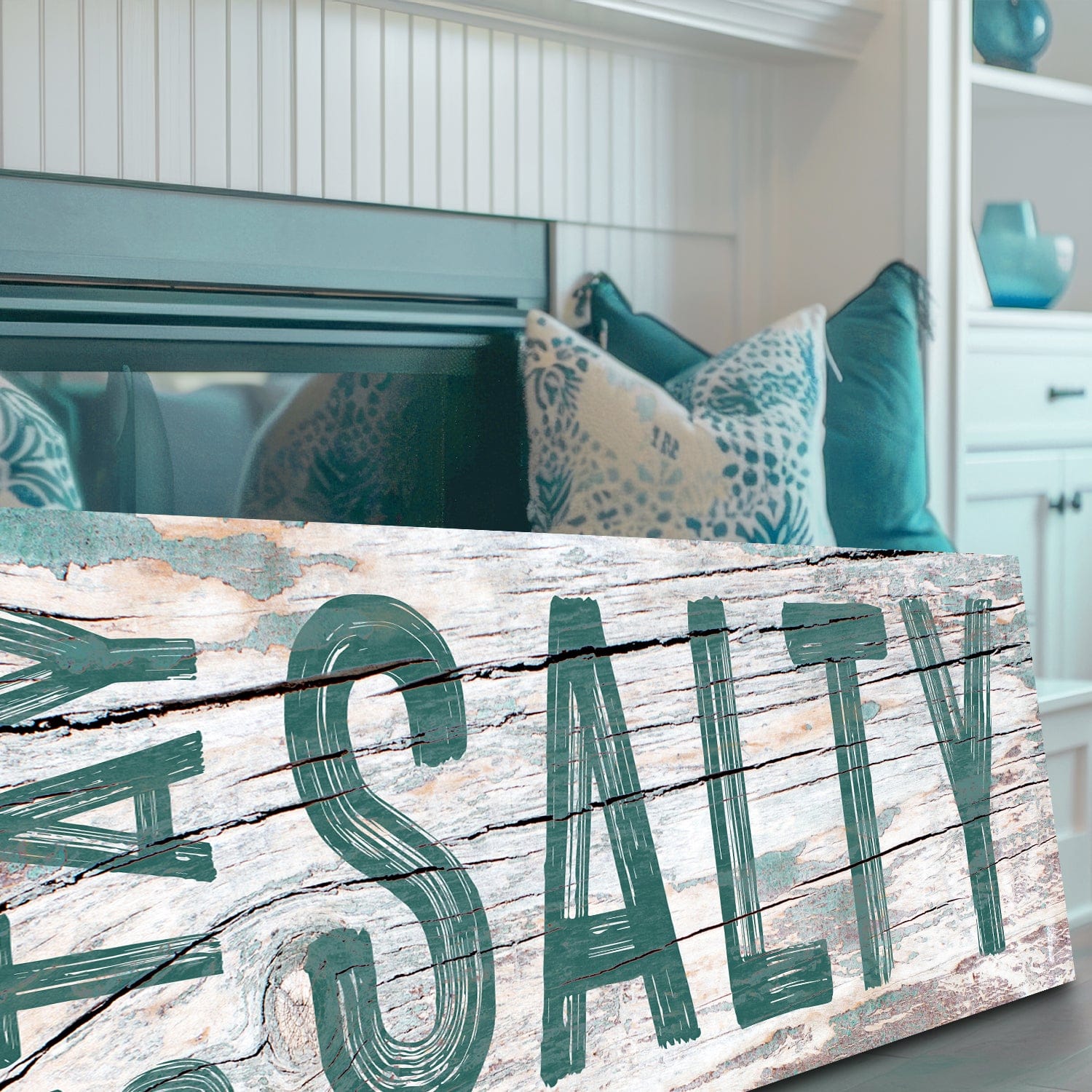 Tailored Canvases Canvas Stay Salty Coastal Sign VI