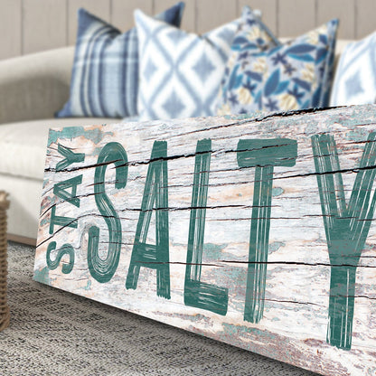 Tailored Canvases Canvas Stay Salty Coastal Sign VI