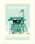 Landmark CA | Lifeguard Stand Zuma Beach Giclee Print - My American Goods
