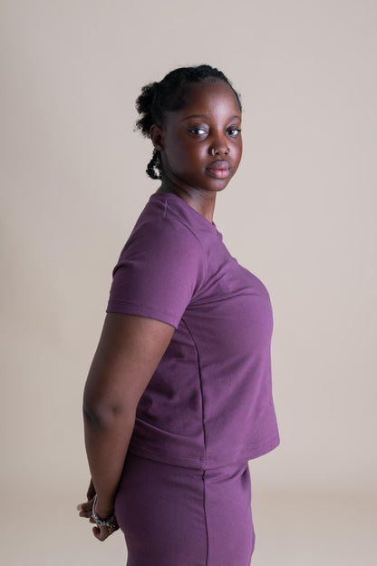 Liza Tee in Plum